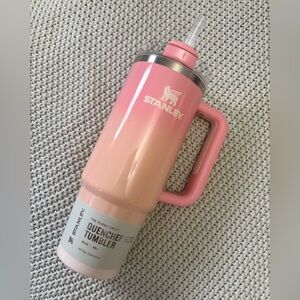 Stanley Peach and Pink Tumbler with Handle